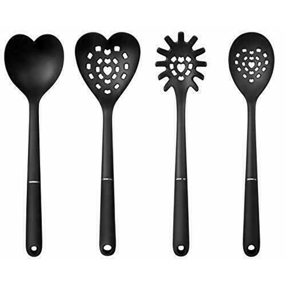 8 Pack Silicone Nylon Turner Spatula Spoon Ladle Spaghetti Server Slotted Shapes